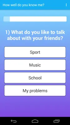 How well do you know me? android App screenshot 3